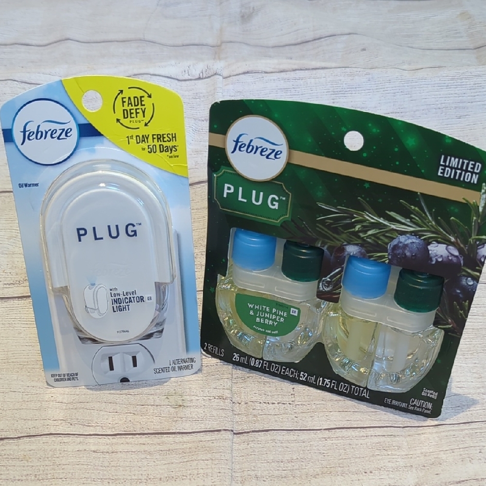 Febreze Plug with White Pine and Juniper Refill Bundle